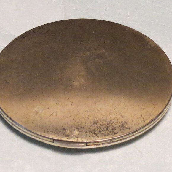 Elgin American 1950s silver and gold compact with large Daisy pattern - Picture 5 of 5